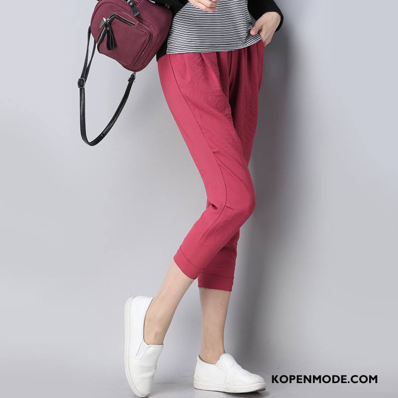 Broeken Dames Mode Casual Broek 2018 Zak Kleermaker Trend Rood