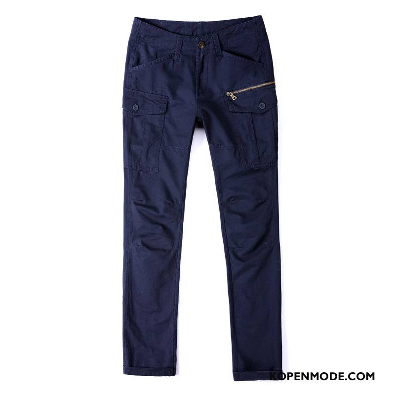 Broeken Heren 2018 Nieuw Outdoor Casual Broek Cargo Broek Sport Blauw