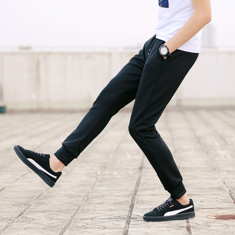 Broeken Heren Breien Casual Joggingbroek Trend Mode Mannen Rode Wijn