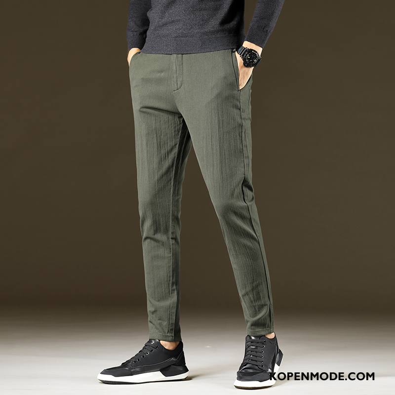 Broeken Heren Casual Broek Legergroene Zwart Grijs