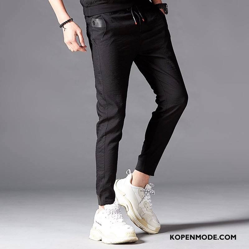 Broeken Heren Casual Broek Losse Mannen Zomer Trend Mini Grijs