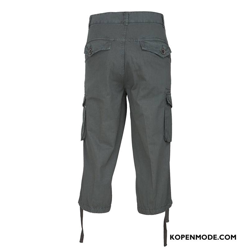 Broeken Heren Casual Broek Mannen Cargo Broek 2018 Meer Zakken Zomer Legergroene