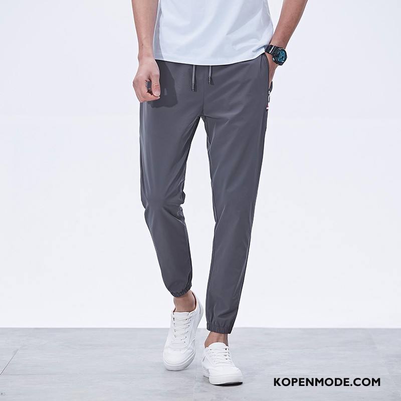 Broeken Heren Casual Broek Mannen Losse Groot Trend Joggingbroek Grijs Donker