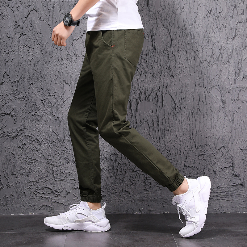 Broeken Heren Casual Broek Slim Fit 2018 Mini Trend Mannen Zwart