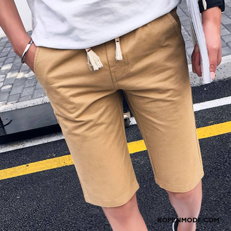 Broeken Heren Elastiek 2018 Zomer Mannen Casual Korte Broek Bruine