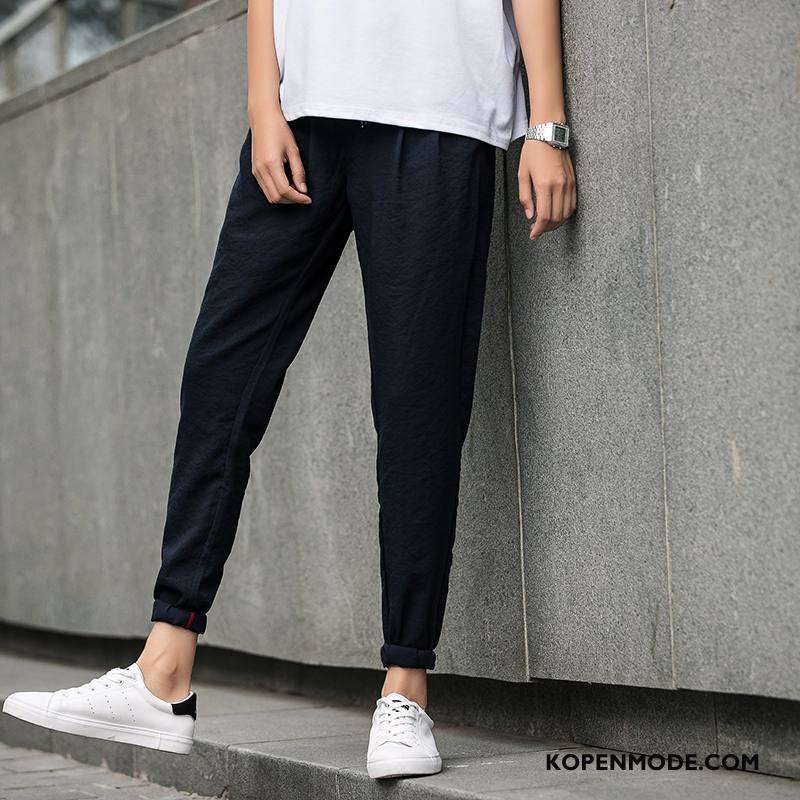 Broeken Heren Ijszijde Mannen Casual Broek Zeepbel Slim Fit Grijs Licht