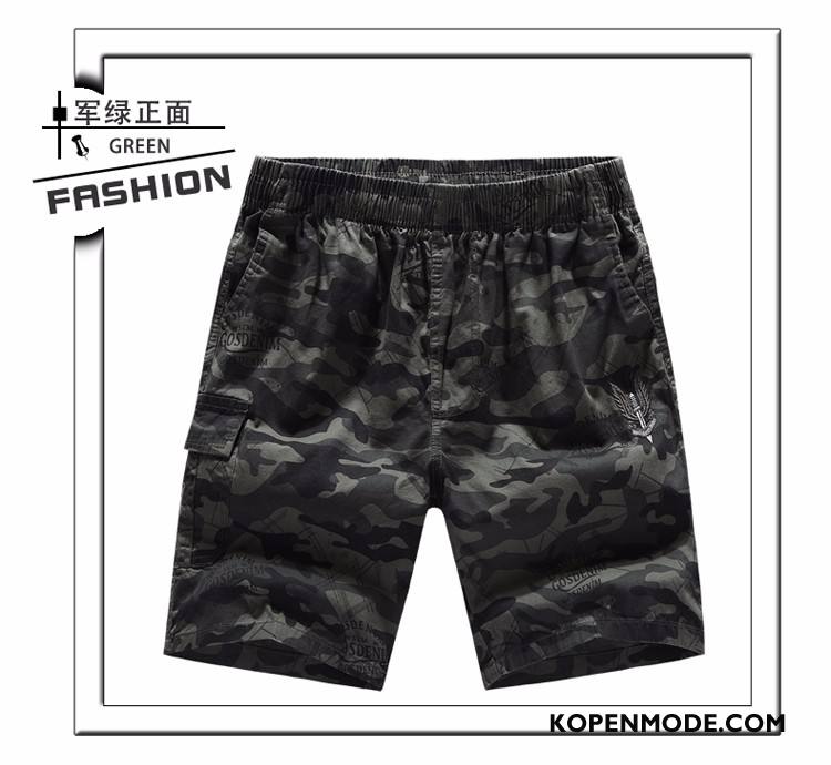 Broeken Heren Joggingbroek Casual Broek Zomer Mannen Korte Broek Nieuw Camouflage Zwart