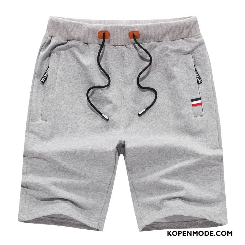 Broeken Heren Korte Broek Mannen Sport Casual Capri Broek Zomer Fluorescentie Zandkleur Groen