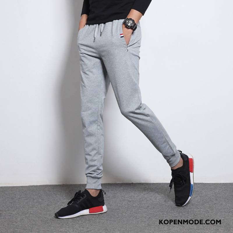 Broeken Heren Slim Fit Joggingbroek Mannen 2018 Potlood Broek Herfst Grijs