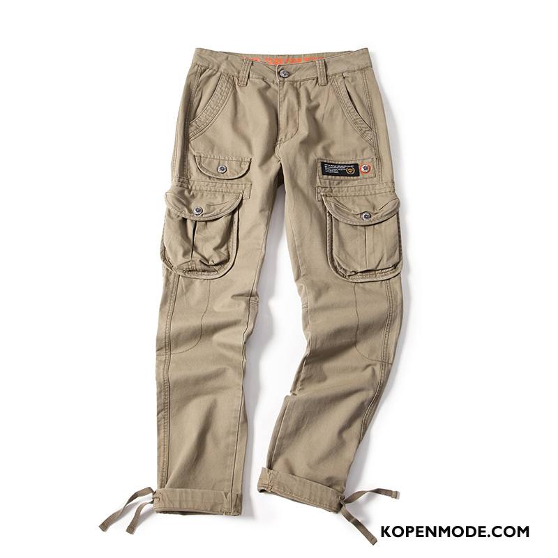 Broeken Heren Trend Mannen Herfst Casual Broek Cargo Broek Mode Kaki