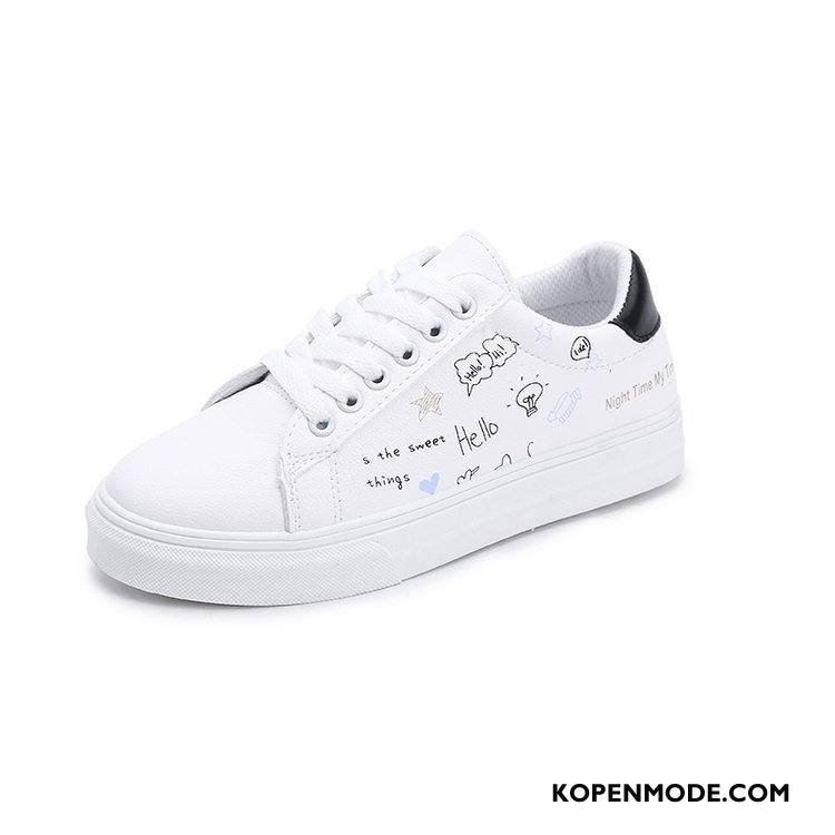 Casual Schoenen Dames Skateboard Schoenen Voorjaar 2018 Alle Wedstrijden Vrouwen Student Blauw Wit