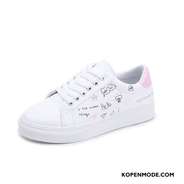 Casual Schoenen Dames Skateboard Schoenen Voorjaar 2018 Alle Wedstrijden Vrouwen Student Blauw Wit