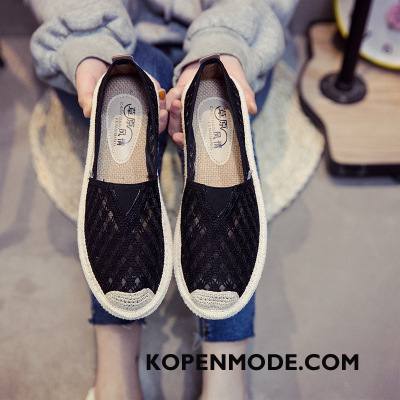 Casual Schoenen Dames Vrouwen Zomer Plat Student Canvas Alle Wedstrijden Wit