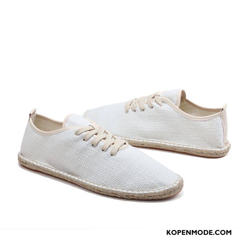 Casual Schoenen Heren Canvas 2018 Ademende Zomer Mannen Wit