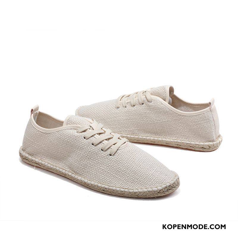 Casual Schoenen Heren Canvas 2018 Ademende Zomer Mannen Wit