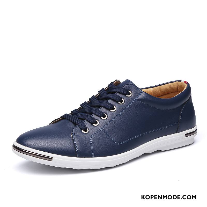 Casual Schoenen Heren Mode Leren Schoenen Mannen Grote Maten Hete Verkoop Rood