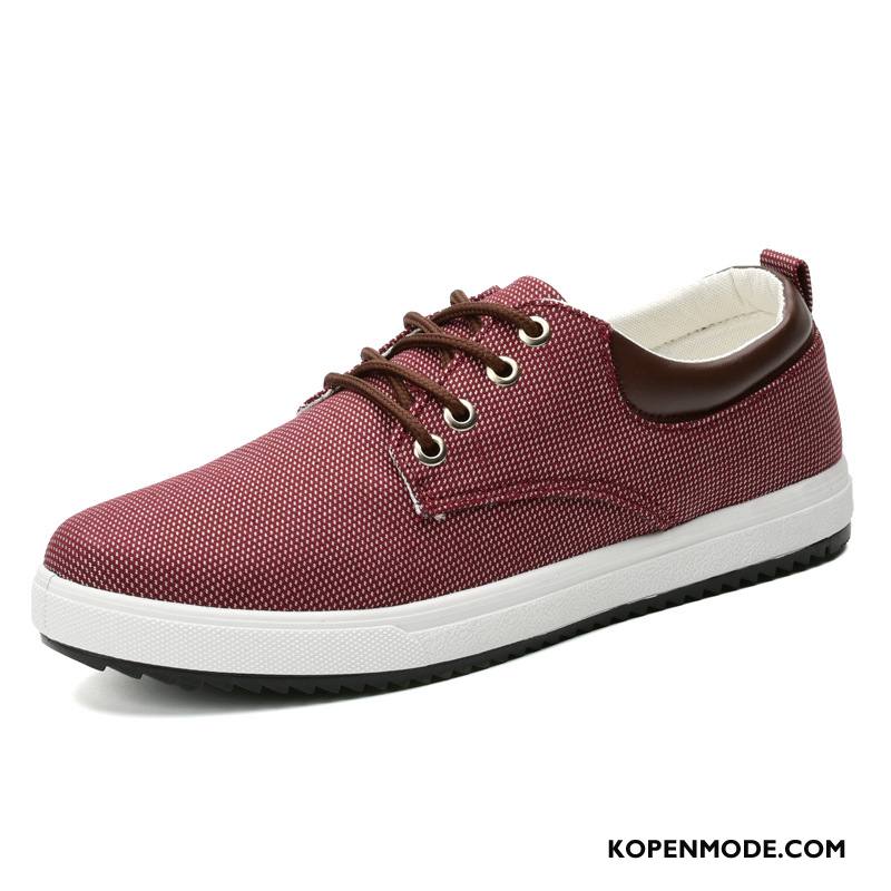 Casual Schoenen Heren Student Mannen Zomer Herfst Canvas Skateboard Schoenen Blauw