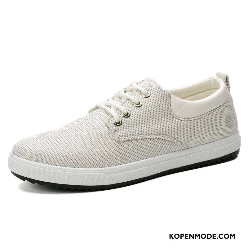 Casual Schoenen Heren Student Mannen Zomer Herfst Canvas Skateboard Schoenen Blauw