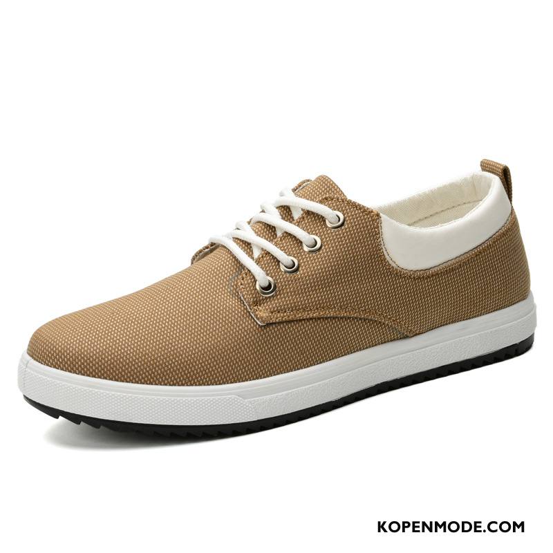 Casual Schoenen Heren Student Mannen Zomer Herfst Canvas Skateboard Schoenen Blauw