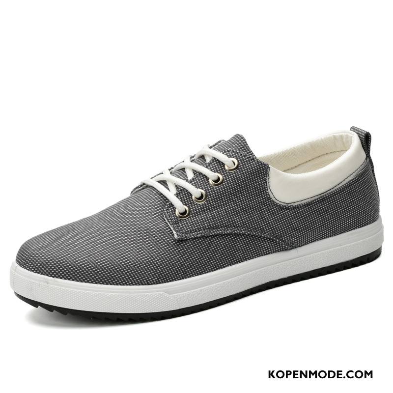 Casual Schoenen Heren Student Mannen Zomer Herfst Canvas Skateboard Schoenen Blauw