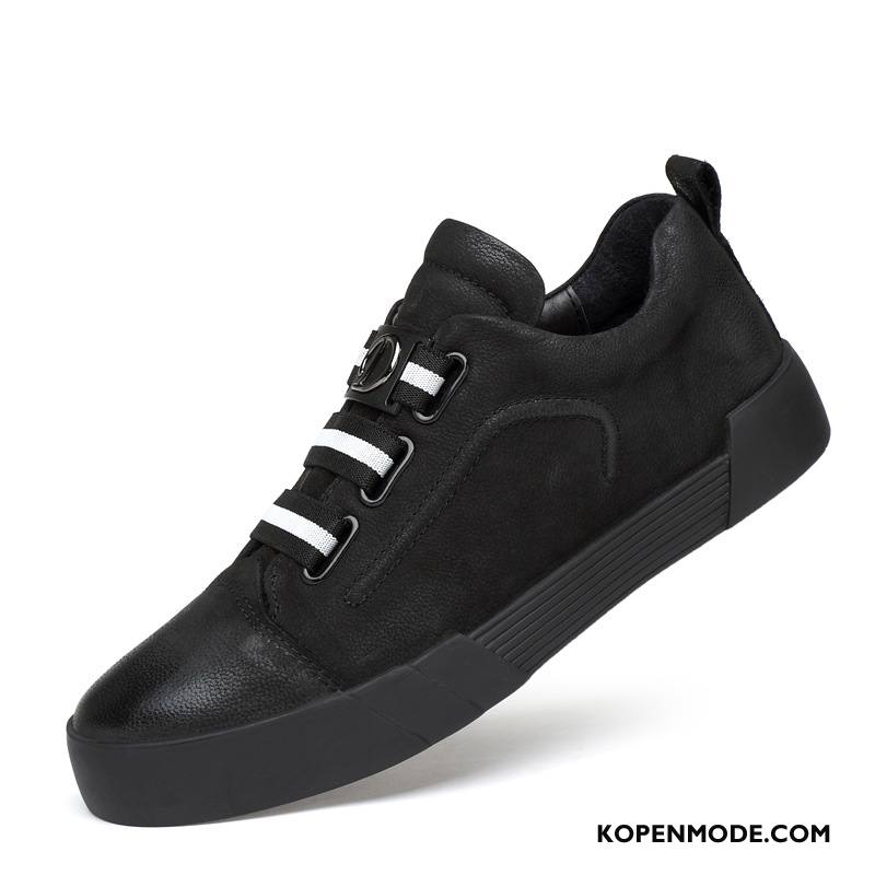 Casual Schoenen Heren Voorjaar Antislip Mannen Skateboard Schoenen Sport Leer Wit