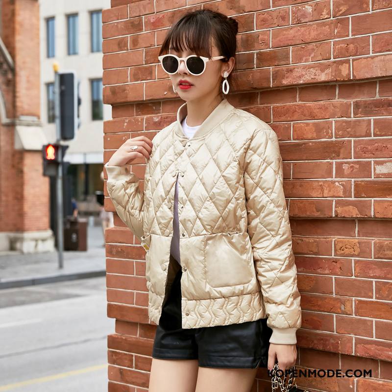 Donsjassen Dames Elegante Casual Trend Donsjack Mode Winter Beige