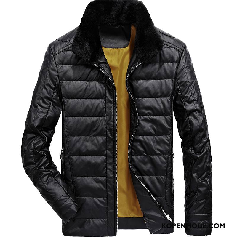 Donsjassen Heren Nieuw 2018 Mannen Winter Kleding Casual Losse Bruine