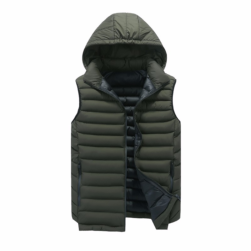 Gilet Heren Herfst Mannen Nieuw Winter Trend Jas Zwart