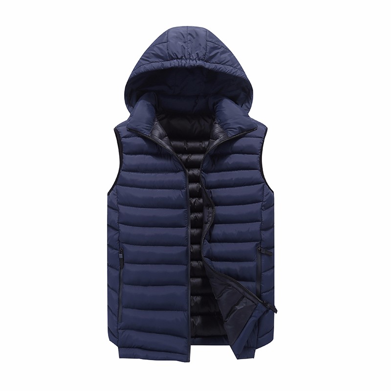 Gilet Heren Herfst Mannen Nieuw Winter Trend Jas Zwart