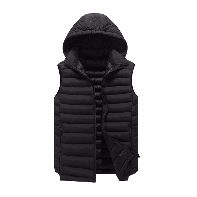 Gilet Heren Herfst Mannen Nieuw Winter Trend Jas Zwart