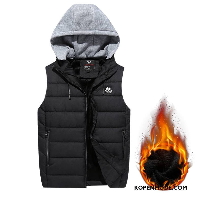 Gilet Heren Mannen 2018 Winter Nieuw Trend Lange Legergroene