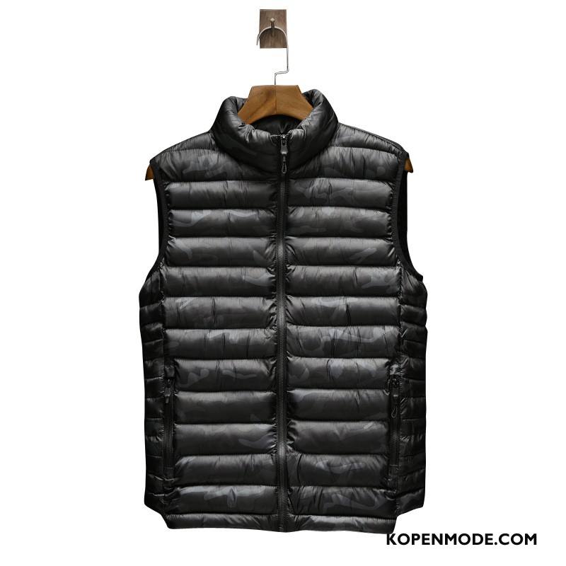 Gilet Heren Mannen Casual Camouflage Rood