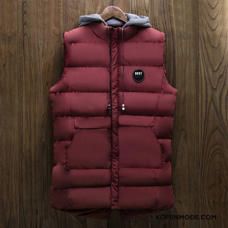 Gilet Heren Mode Casual Zwart