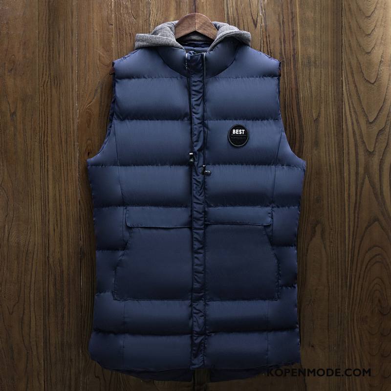 Gilet Heren Mode Casual Zwart