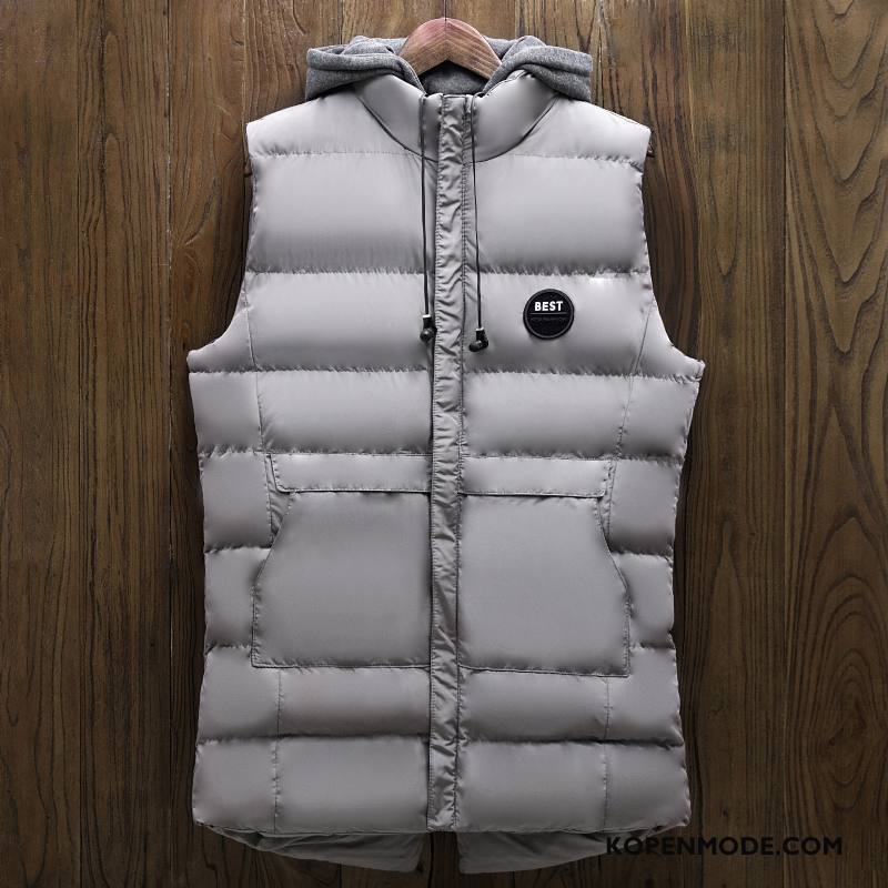 Gilet Heren Mode Casual Zwart