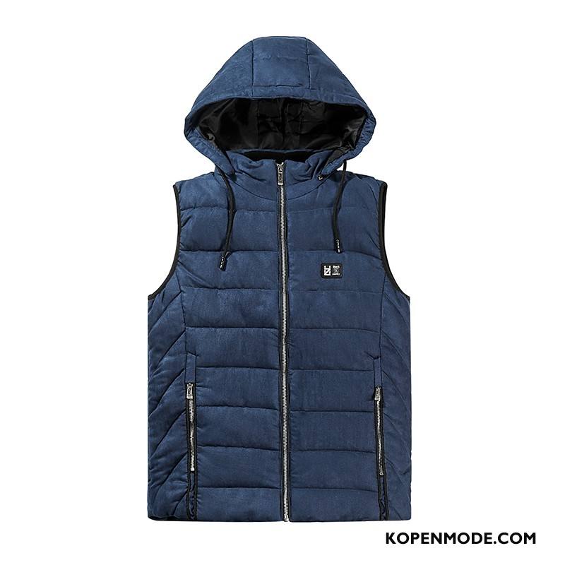 Gilet Heren Nieuw 2018 Katoen Herfst Winter Kaki