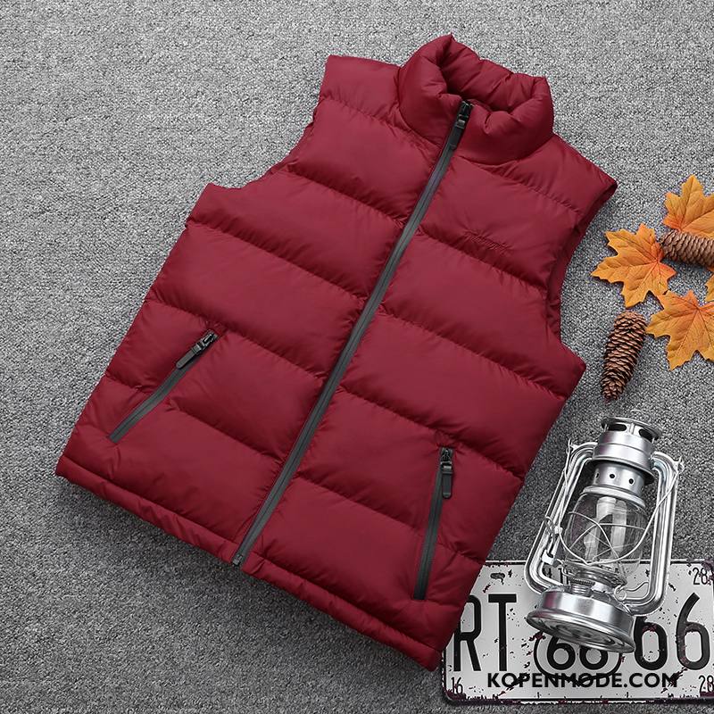 Gilet Heren Wolf Grote Maten Rood