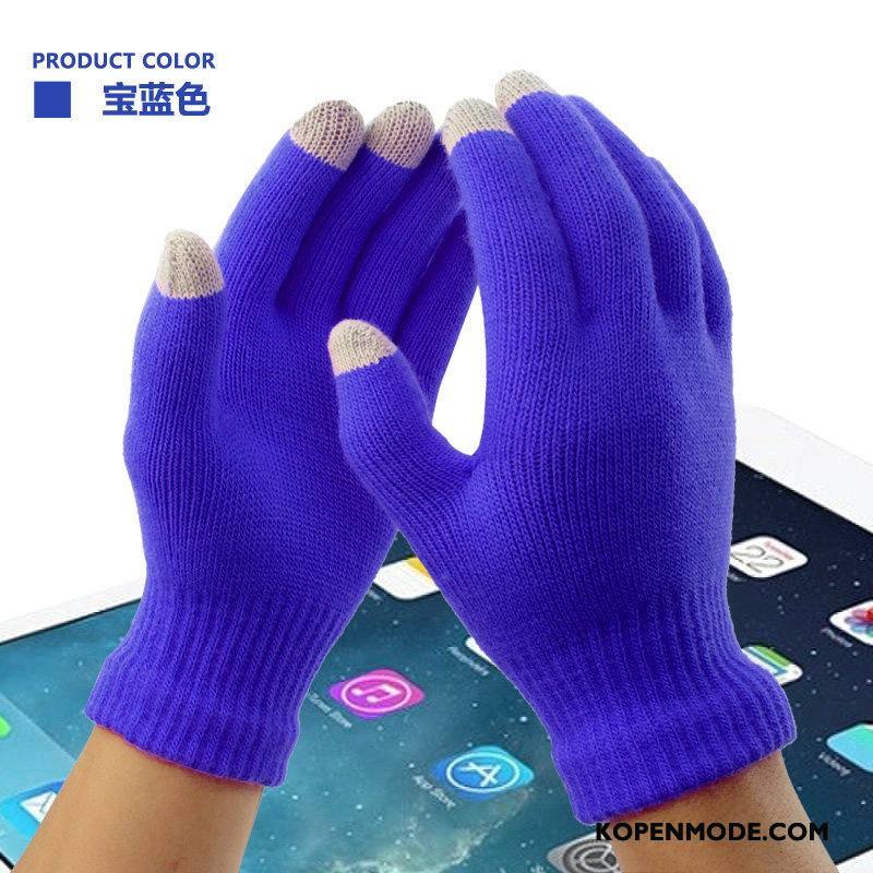 Handschoenen Dames Blijf Warm Touchscreen Vrouwen Fluweel Wollen Winter Roze