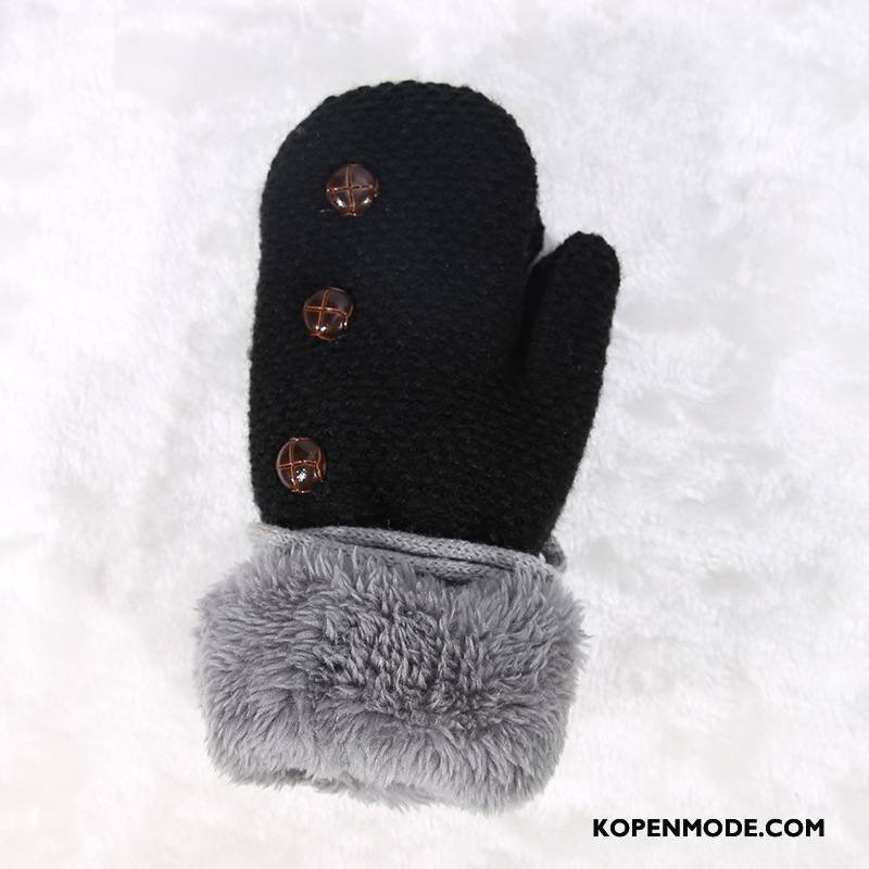 Handschoenen Dames Blijf Warm Vrouwen Touchscreen Schattig Mini Winter Beige