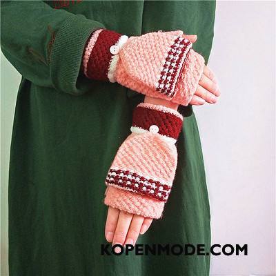 Handschoenen Dames Winter Mannen Student Blijf Warm Mode Vrouwen Bruine