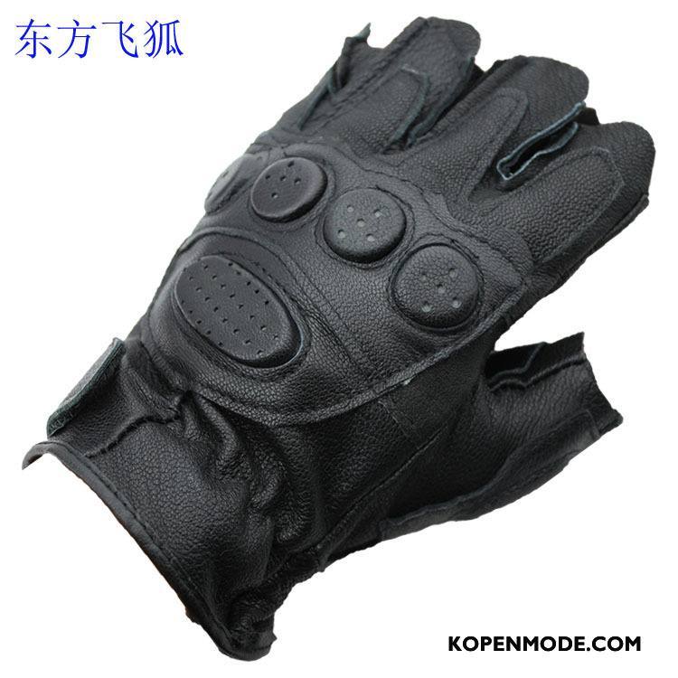 Handschoenen Heren Bescherming Sport Mannen Zeemleer Zwart