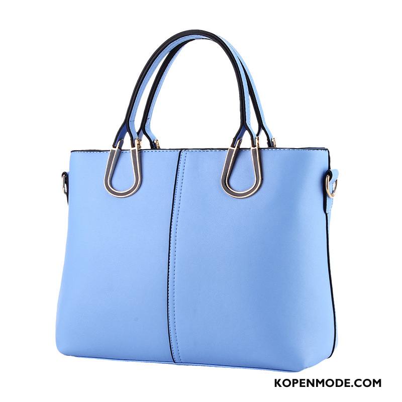 Handtas Dames High End Nieuw Leer Messenger Tas Trend Mode Effen Kleur Geel Goud