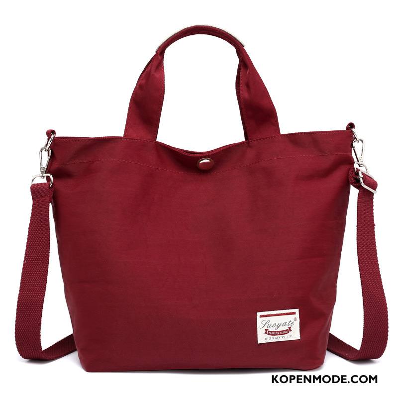 Handtas Dames Messenger Tas Nylon Alle Wedstrijden Schoudertas Casual Vrouwen Purper