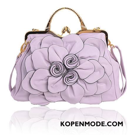 Handtas Dames Schoudertas Bloemen Nieuw 2018 Vrouwen Mode Roze Oranje