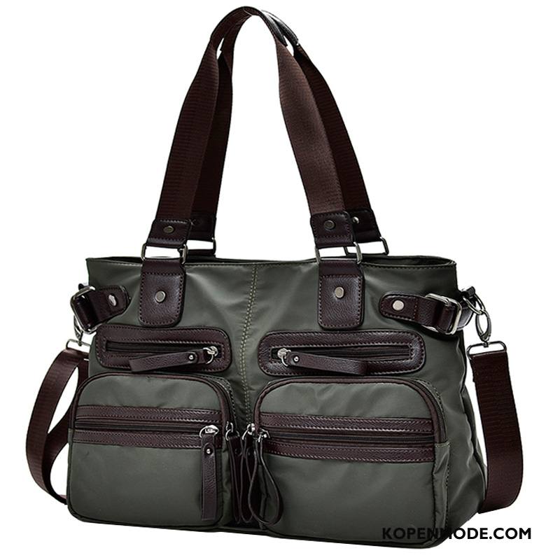 Handtas Heren Reizen Casual Messenger Tas Mannen Business Nylon Groen