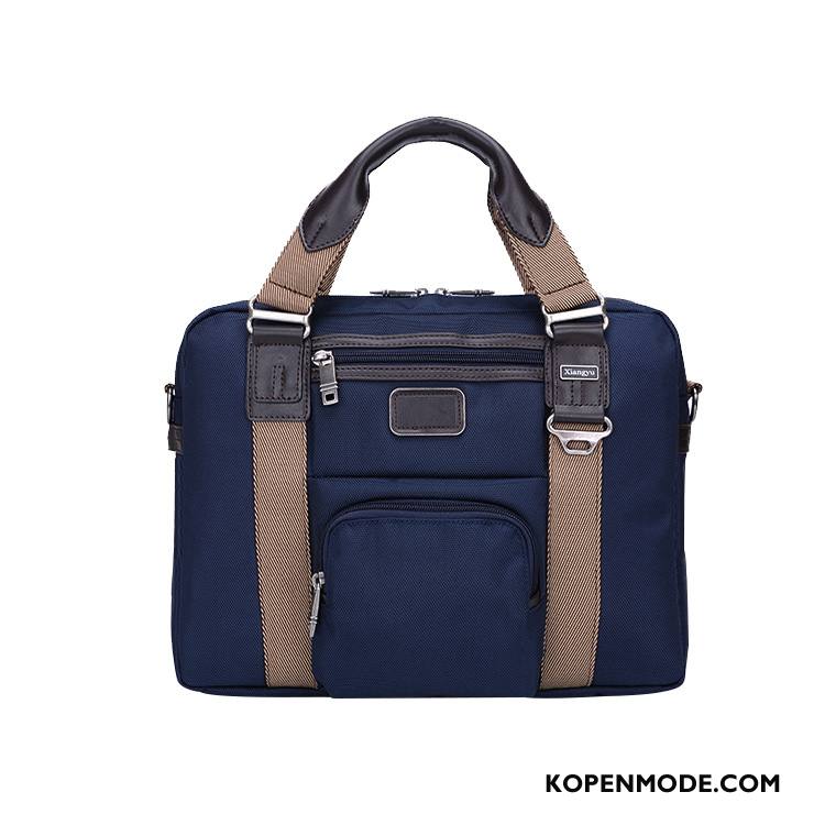 Handtas Heren Schoudertas Casual Business Vintage 2018 Mannen Blauw