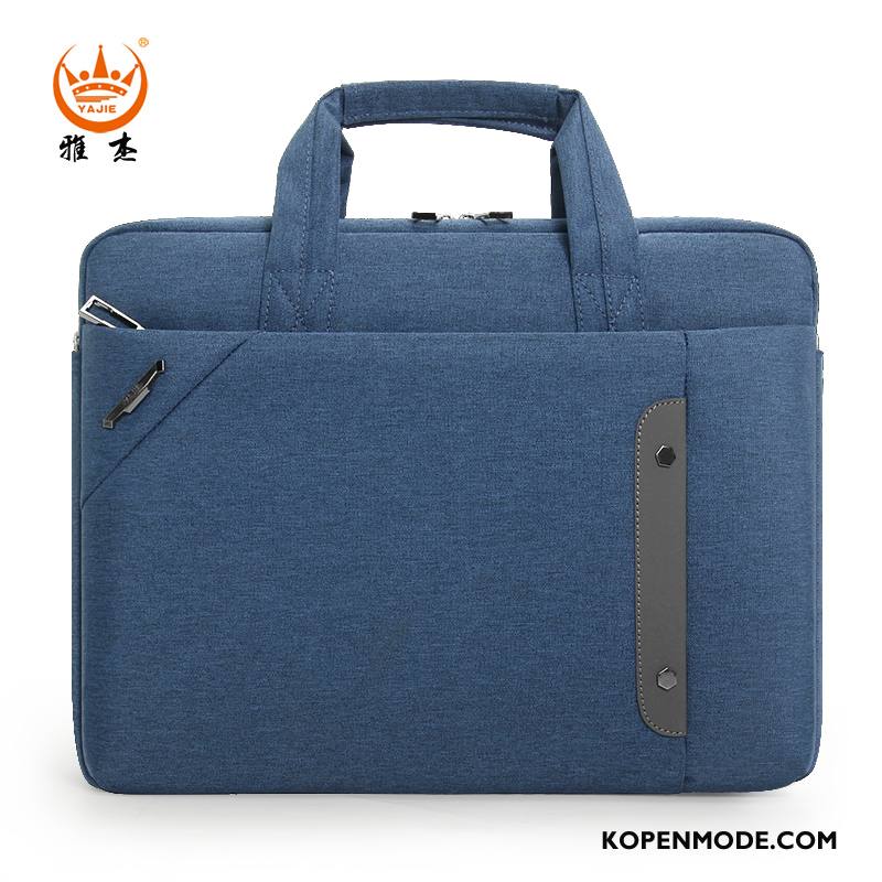 Handtas Heren Schoudertas Mannen Aktetas Business Messenger Tas Casual Blauw