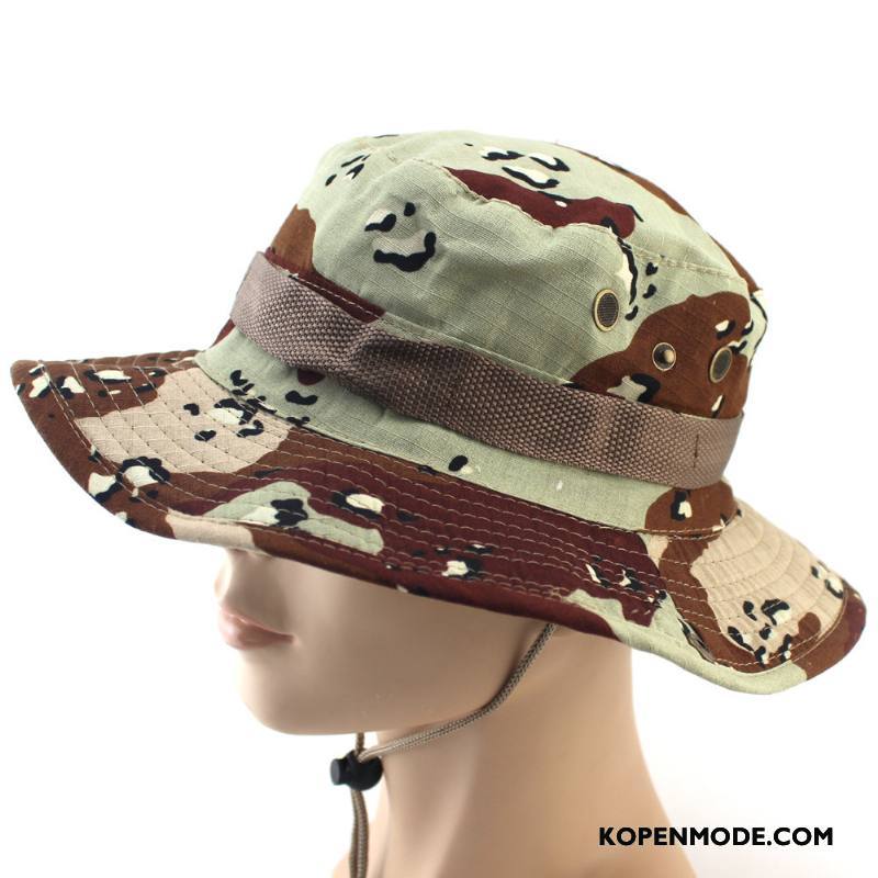 Hoeden Dames Vrouwen Mannen Vissersmuts Zonnebrandcrème Outdoor Alpinisme Camouflage