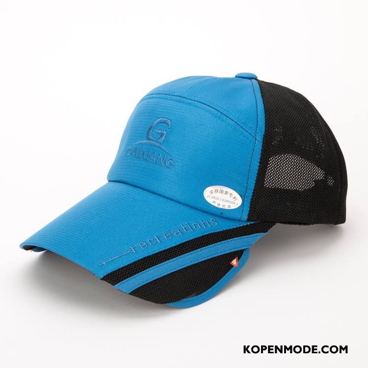 Hoeden Dames Zonnehoeden Trend Outdoor Mannen Nieuw Visvangst Blauw