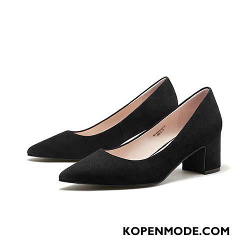 Hoge Hakken Dames Pumps Voorjaar Alle Wedstrijden Werk Casual Punt Roze